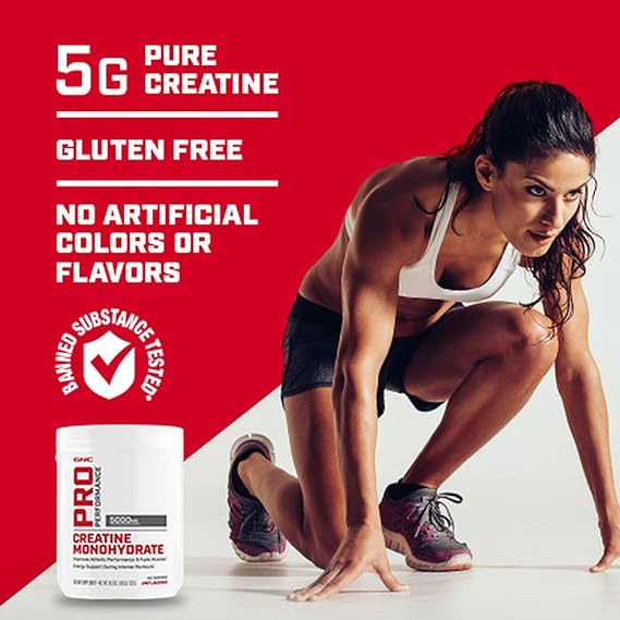 mujer promocionando la marca de cratina gnc